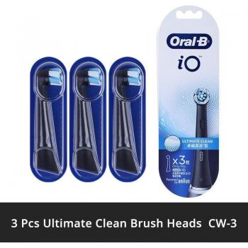 Oral B iO Series Original Replacement Electric Toothbrush Heads for iO5, iO7, iO8, iO9 with Micro-vibration Technology - Black