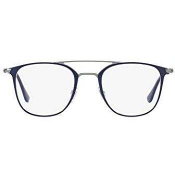 Ray-Ban 0Rx6377 Monturas de Gafas, Gunmetal/Shiny Blue, 50 Unisex-Adulto
