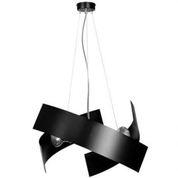 Lámpara de Suspensión Modo EPIKASA - Acero Negro con Recubrimiento de Polvo - 45x100x45 cm