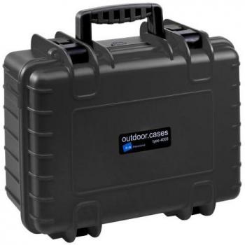 B&W Type 4000 Outdoor Waterproof Camera Case with Divider System, Black