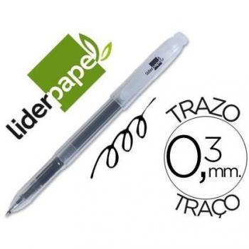 Bolígrafo Liderpapel Super Gel Punta 0.5 mm Negro