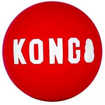 KONG – Pack de 2 Signature Balls - Juguete de Recompensa Duradero - para Perros Medianos