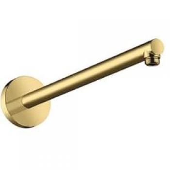 Brazo de Ducha Hansgrohe Axor 390mm, Montaje en Pared, Óptica Oro Pulido