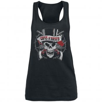Guns N' Roses Top Hat Skull Top Mujer Negro XL