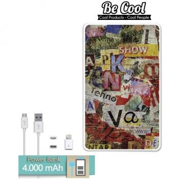 Becool® - Batería Externa Power Bank 4000 mah + Gratis 1 cable USB-MicroUsb