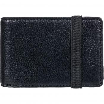 Cartera de hombre Billabong Locked Slim con diseño delgado, múltiples compartimentos para tarjetas, billetera de cuero sintético, cierre a presión y logo distintivo Billabong