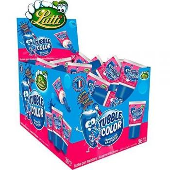 Chicle en Tubo Masticable Sabor Frambuesa - Pack de 5 Uds