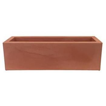 Macetero Rectangular JARA de Polietileno para Flores y Plantas, Muy Resistente para Exterior e Interior, Estilo Moderno, Disponible en Varios Colores y Tamaños, Dimensiones 100x40x36 cm