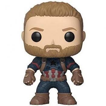 Funko Pop- Pop Marvel: Avengers: Infinity War-Captain America Figura De Vinilo, Multicolor, Talla Única