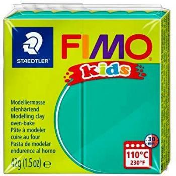 Fimo - Pasta para modelar, endurecedora al horno, color verde, 42 g