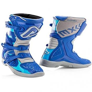 Acerbis Botas de Motocross X-Team para Niño Azul-Gris