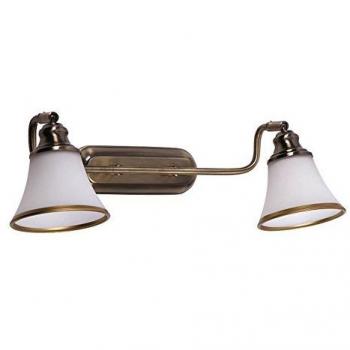 Preciosa Lámpara de Pared / 2 Luces/Iluminación para Baño/Bronce 6546n