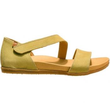 El Naturalista N5652 Zumaia Pleasant Herbal Sandalias Planas de Piel con Autocierre para Mujer Color Verde