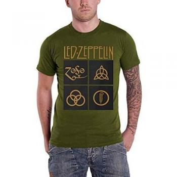 Gold Symbols Led Zeppelin T-Shirt for Men