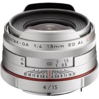 Pentax HD DA Limited 15mm F4 ED AL Lens - Silver