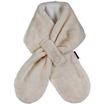 Bufanda de Fleece Teddyflausch Ecru con Cierre - Unisex - Tamaño: 70 cm