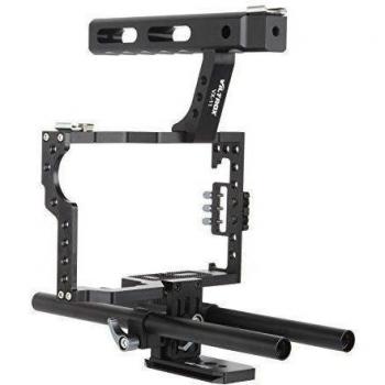 Viltrox cámara de vídeo jaula, Follow Focus 15 mm Rod compatible