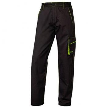 Delta plus - Pantalon panostyle poliester algodón marron/verde talla -m