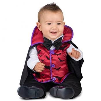 Disfraz Conde Drácula Bebé 12-24 meses (Mono con cuello y capa)