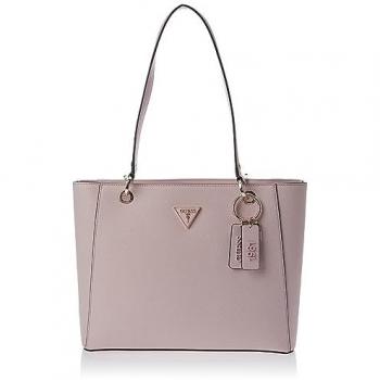 Guess Noelle Tote Bag - Female, Pink, Size: ONE SIZE, Polyethylene Handbag, Lightweight, Durable