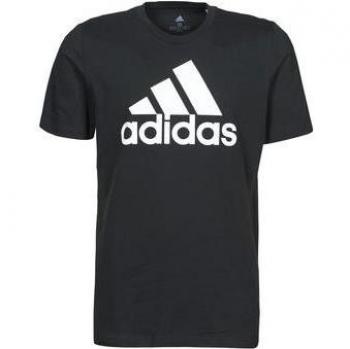 adidas Big Logo Single T-Shirt Men's Short Sleeve - Black