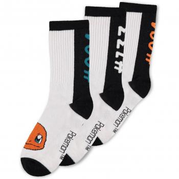 Calcetines Pokemon Pack de 3 Pares Black & White 39-42