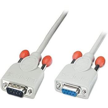Lindy 2m 9-Pin Male to 9-Pin Female Serial Extension Cable (White)