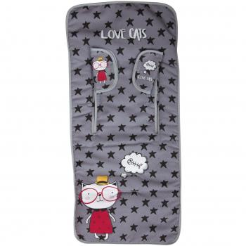 Babyline Love Cats - Colchoneta ligera, unisex