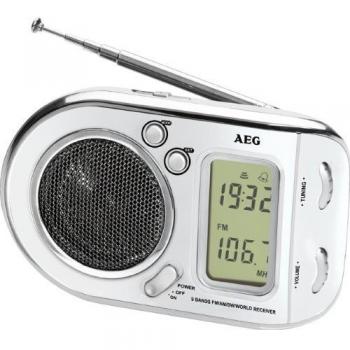 AEG WE 4125 - Radio digital con pantalla LCD, color blanco