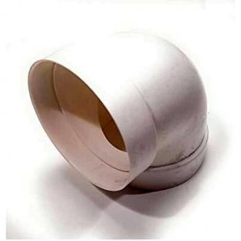 TUBPLA Codo redondo PVC Blanco 90º Ø100mm