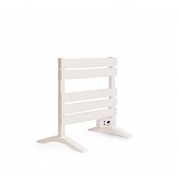 Toallero Eléctrico Calefactor WARM TOWEL MINI 150W con Temporizador, Accesorios (Patas y Estante Adicional) - Blanco, Ultrasilencioso y Ultrafino