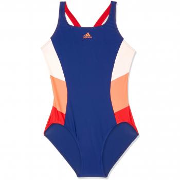 adidas FIT 1PC CB Swimsuit, Mujer, Dark Blue/Solar Red, 40
