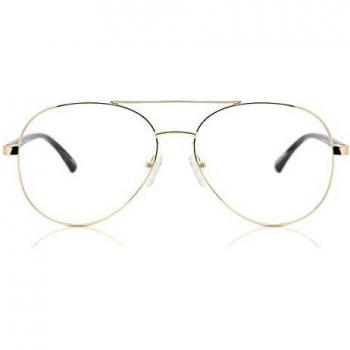 Rectangle Montura Completa Metal Dorado Gafas Recetadas para Hombre - Gafas Anti-Azules - SmartBuy Collection