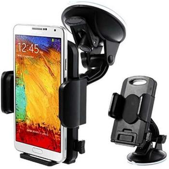 Soporte de Coche Universal para Smartphone y Tablet - Negro