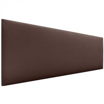 Cabecero Tapizado de Polipiel Aqualine Liso en Chocolate para Camas de 150/160 cm