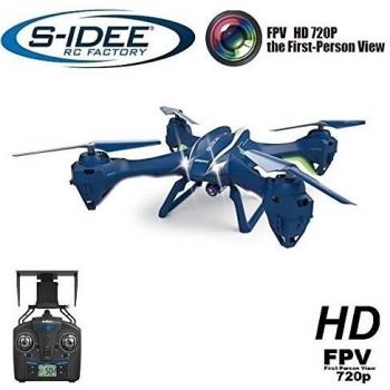 S-Idee® 01622 UDI U842 W - Cuadricóptero, dron WiFi, cámara  HD 4.5, canal 2.4 GHz, con giroscopio, 6 ejes, técnica RC Quadro 3D VR posible, estabilización en altura, función vuelta a casa con una tecla