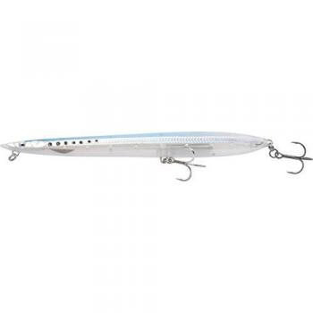 Cebo para truchas de mar Savage Gear Sandeel Surf Walker para caña de pesca, Blue Sardine, 18.0cm / 37g / langsam sinkend