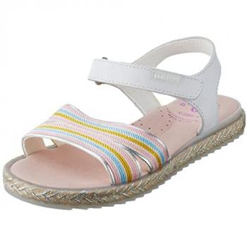 Sandalias Abiertas de Niña Pablosky en Piel Ecológica Color Blanco - Comodidad Garantizada