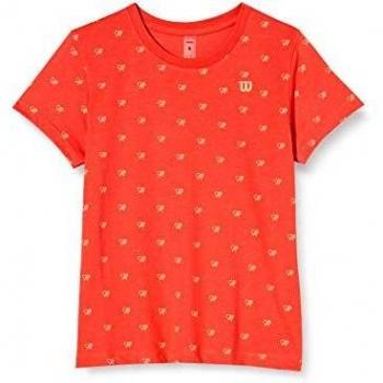 Wilson G Cause A Racket Tech tee Camiseta, Unisex niños, Cayenne, M