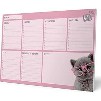 Bloc Planificador Semanal A4 Studio Pets Cats 2019
