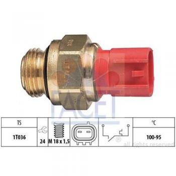Interruptor térmico ventilador Suzuki Burgman 250, interruptor de temperatura para ventilador del radiador FACET 7.5186