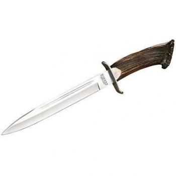 Joker CN31 Remate Cuchilleria CN31-Cuchillo, puño de Ciervo, Hoja de 25,5 cm, Unisex, Multicolor