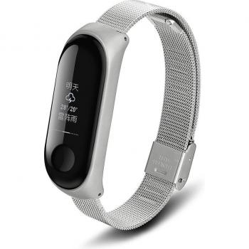 Correa de metal magnética de acero inoxidable para Xiaomi Mi Band 3