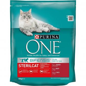 Purina One Pienso para Gatos Esterilizados de Buey y Trigo 800 gr