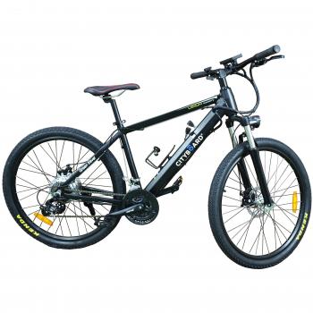 Cityboard - Bicicleta Eléctrica de Montaña calidad Premium color negro.