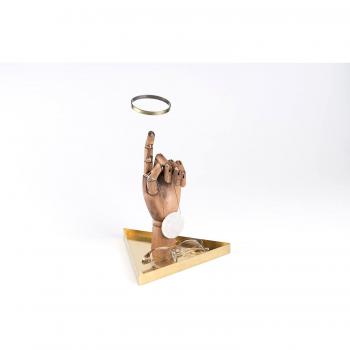DOIY The Hand Madera Oscura, 31 x 24,5 x 21 cm