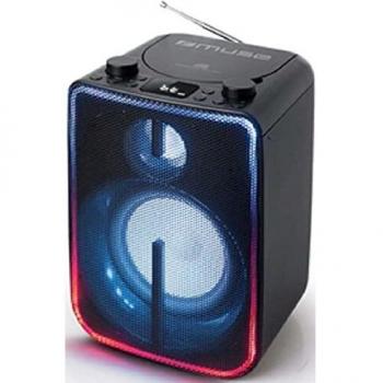 Muse Altavoz Maleta M-1810 DJ Color Negro, Bluettoh, CD, CD-R/RW, MP
