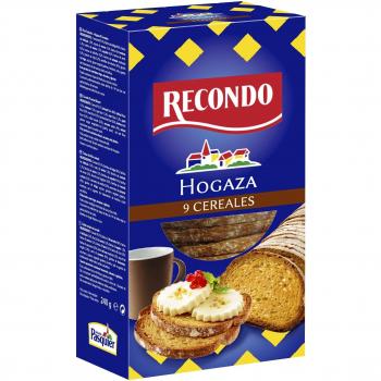 Recondo hogaza de pan nueve cereales paquete 240 gr