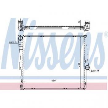 Radiador de refrigeración del motor NISSENS 60803A, compatible con vehículos específicos, fabricado en materiales de alta calidad para una óptima transferencia de calor, diseño eficiente que mejora el rendimiento del sistema de refrigeración, fácil
