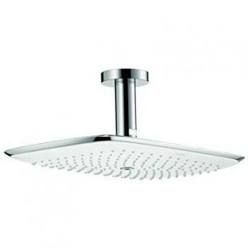 Hansgrohe 27390400 PuraVida 400 ducha fija, montaje en techo, blanco/cromo